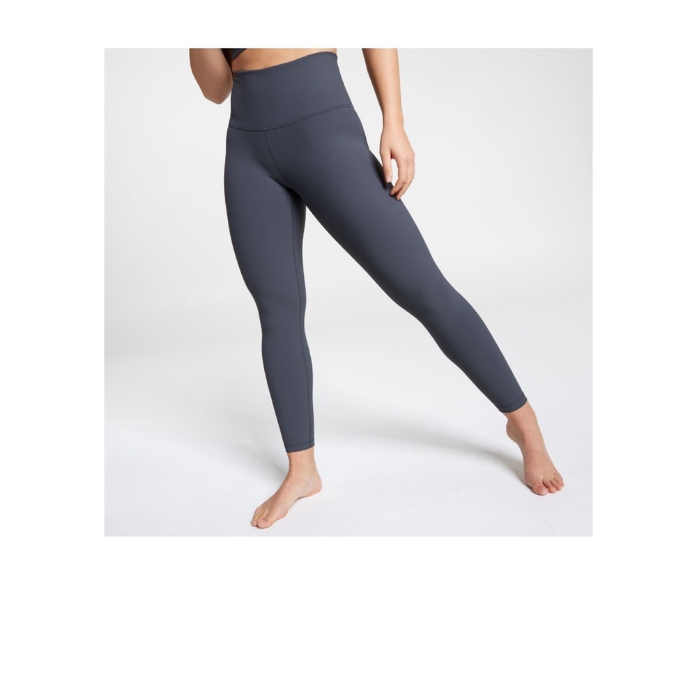 CALIA women’s essential rib leggings size Large Carbon Grey NWOT